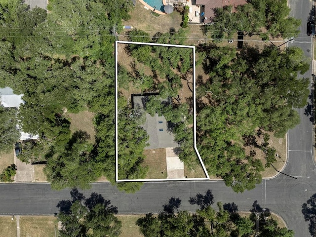 11508 Bell Ave, Austin, TX 78759 - aerial view of property and surrounding area featuring property parcel outlined