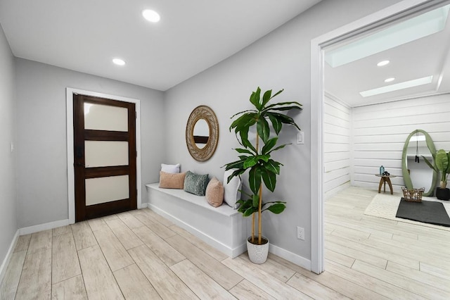 11508 Bell Ave, Austin, TX 78759 - entryway featuring light wood-style floors and recessed lighting