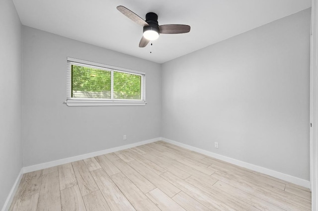 11508 Bell Ave, Austin, TX 78759 - unfurnished room with light wood finished floors and ceiling fan