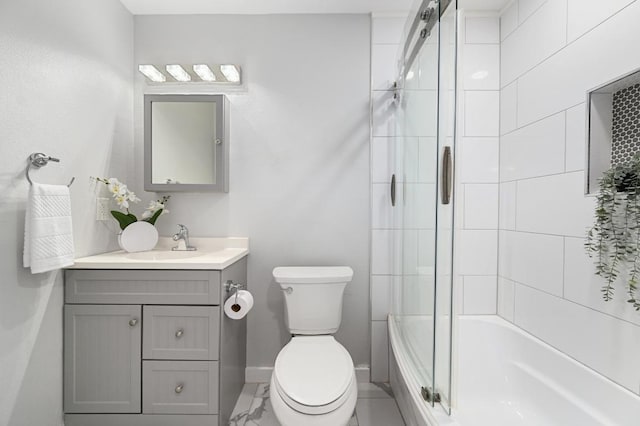11508 Bell Ave, Austin, TX 78759 - bathroom featuring vanity and combined bath / shower with glass door