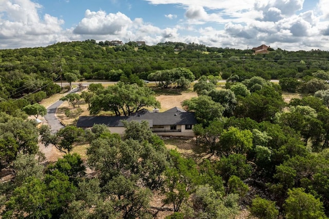 23644 Nameless Rd, Leander, TX 78641 - aerial view of property and surrounding area with a heavily wooded area