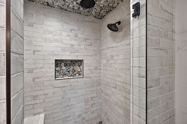 23644 Nameless Rd, Leander, TX 78641 - bathroom featuring a tile shower