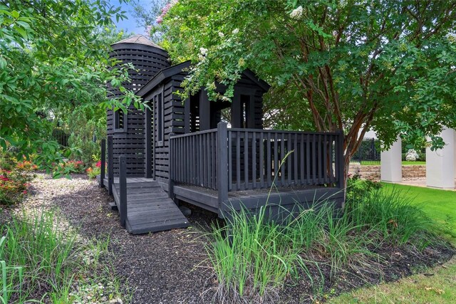 3937 Veneto Cir, Leander, TX 78641 - rear view of property with a deck