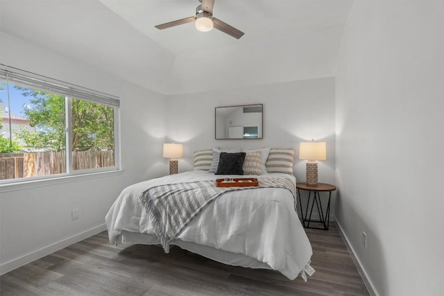 837 Mica Ln, Leander, TX 78641 - bedroom featuring wood finished floors and ceiling fan