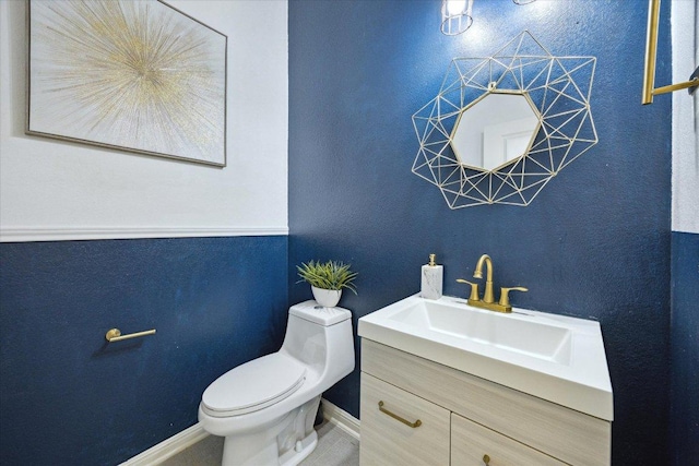 2216 Lookout Knoll Dr, Leander, TX 78641 - bathroom featuring vanity and baseboards