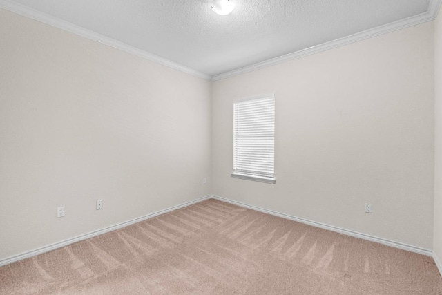 1000 Liberty Park Dr Unit 205, Austin, TX 78746 - spare room with light carpet, ornamental molding, and a textured ceiling