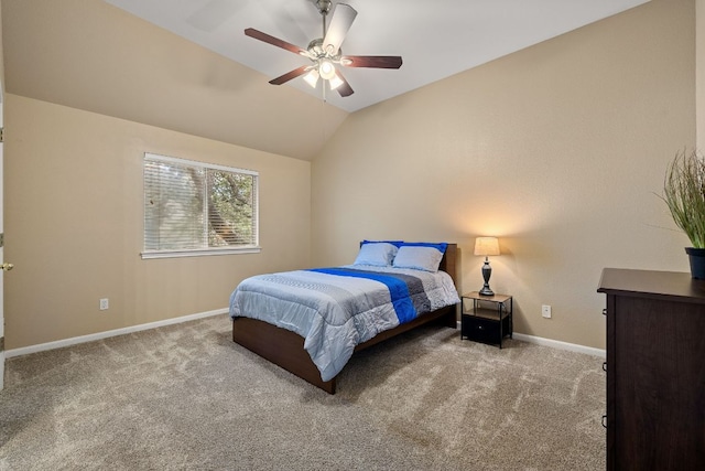 2604 Zambia Dr, Cedar Park, TX 78613 - carpeted bedroom featuring vaulted ceiling and ceiling fan