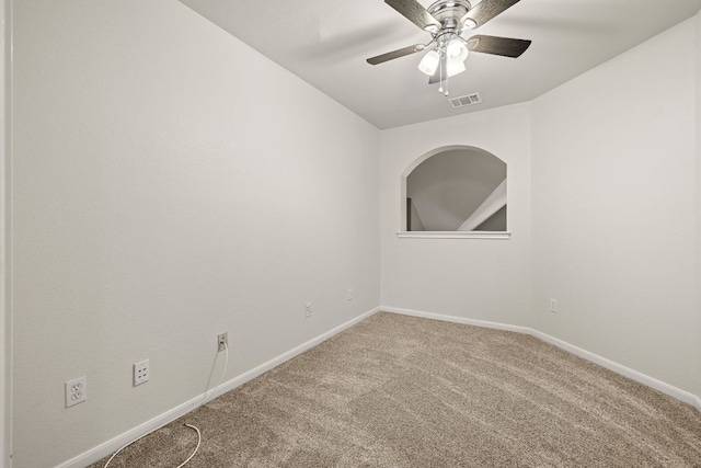 2604 Zambia Dr, Cedar Park, TX 78613 - carpeted spare room featuring ceiling fan and baseboards