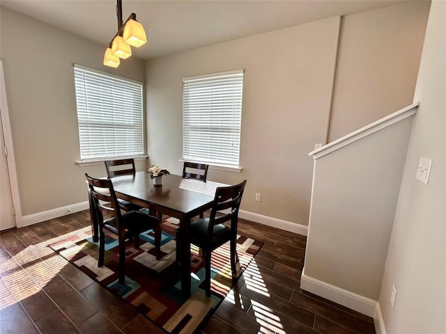 3805 E US-290 Hwy E, Paige, TX 78659 - dining space with dark wood finished floors