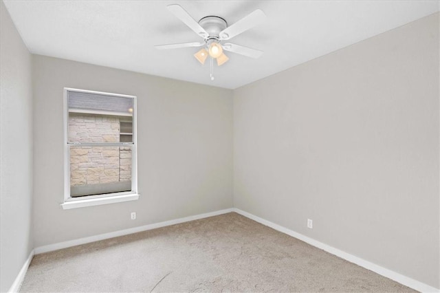 1804 Fairweather Way, Cedar Park, TX 78613 - carpeted spare room featuring baseboards and ceiling fan