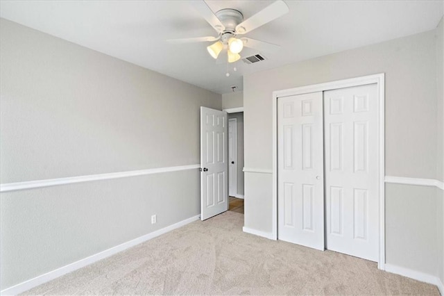 1804 Fairweather Way, Cedar Park, TX 78613 - unfurnished bedroom with carpet, a closet, and a ceiling fan