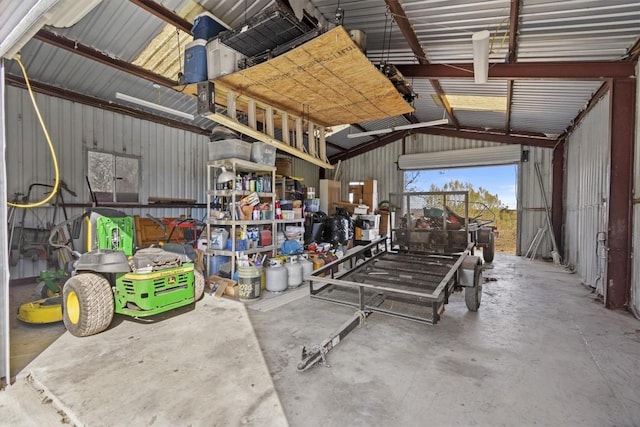 1295 Berry L Ln, Georgetown, TX 78626 - garage with metal wall