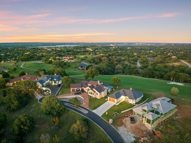 311 Out Crop, Horseshoe Bay, TX 78657 - aerial view at dusk