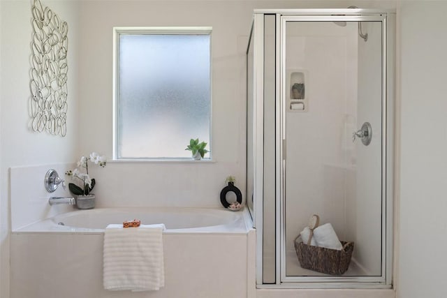 1917 Golden Sunrise Ln, Pflugerville, TX 78660 - full bathroom featuring a stall shower and a bath