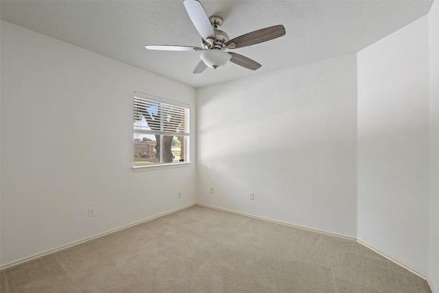 1917 Golden Sunrise Ln, Pflugerville, TX 78660 - spare room with light carpet and ceiling fan