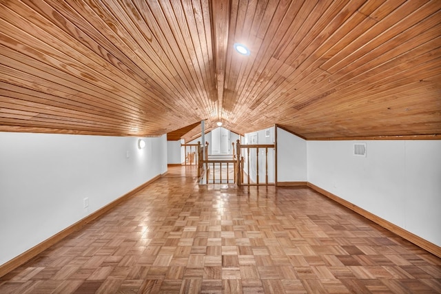 1806 S Main St, Georgetown, TX 78626 - additional living space with wooden ceiling and lofted ceiling