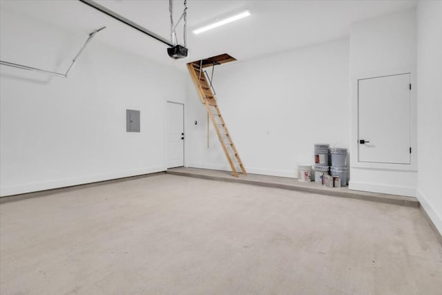 8609 San Giano Cv, Round Rock, TX 78665 - garage with electric panel and a garage door opener