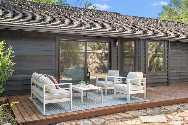506 Explorer, Lakeway, TX 78734 - wooden terrace featuring an outdoor hangout area