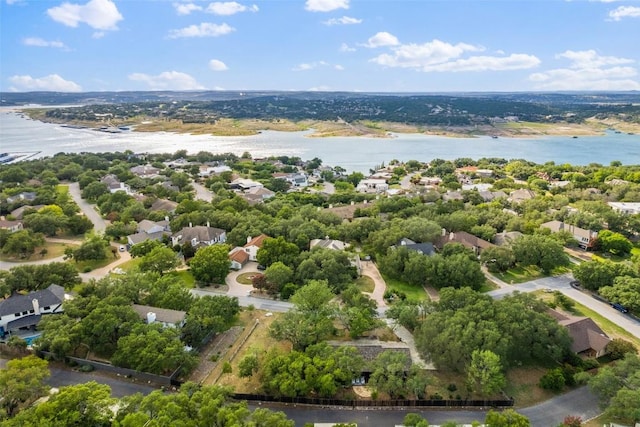 506 Explorer, Lakeway, TX 78734 - aerial view of residential area with a nearby body of water