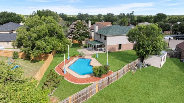 506 Turtle Back Cv, Killeen, TX 76542 - view of pool with a fenced backyard and a patio