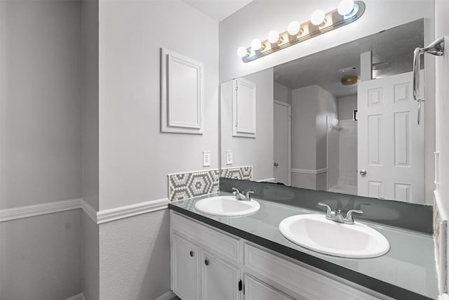 506 Turtle Back Cv, Killeen, TX 76542 - full bath featuring double vanity and a shower