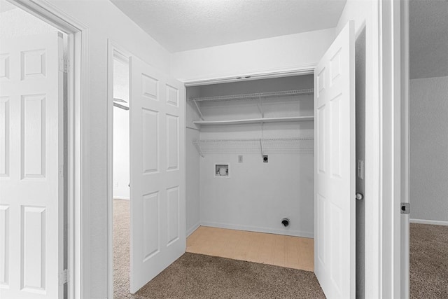 506 Turtle Back Cv, Killeen, TX 76542 - laundry room featuring electric dryer hookup, carpet floors, and hookup for a washing machine