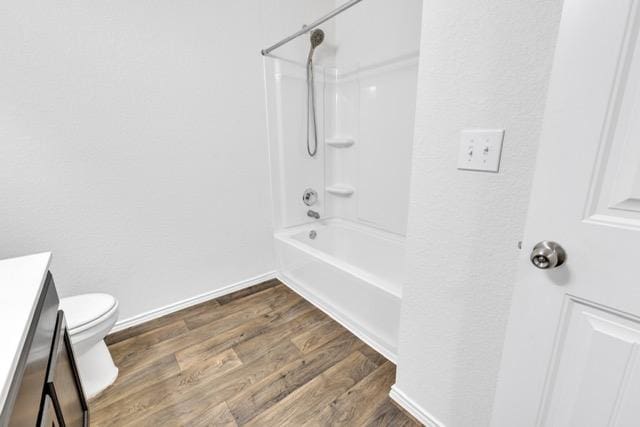 14802 Tuff Rd, Manor, TX 78653 - full bath featuring vanity, wood finished floors, and shower / bathtub combination