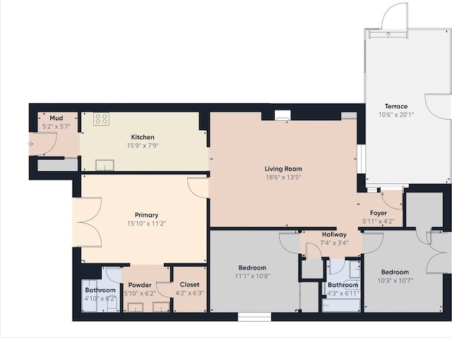 6108 Shadow Valley Dr Unit B, Austin, TX 78731 - view of floor plan / room layout