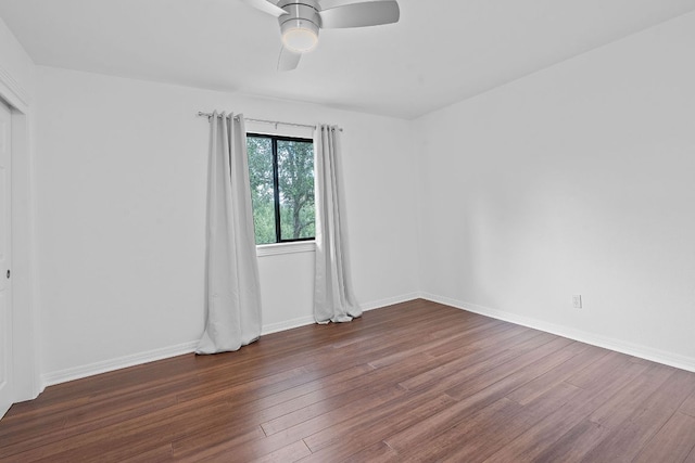 9402 Caracas Dr, Austin, TX 78733 - unfurnished room with wood finished floors and a ceiling fan
