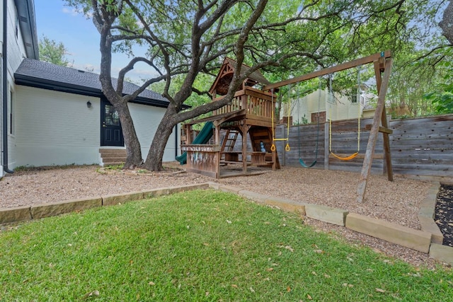 9402 Caracas Dr, Austin, TX 78733 - view of yard featuring a playground