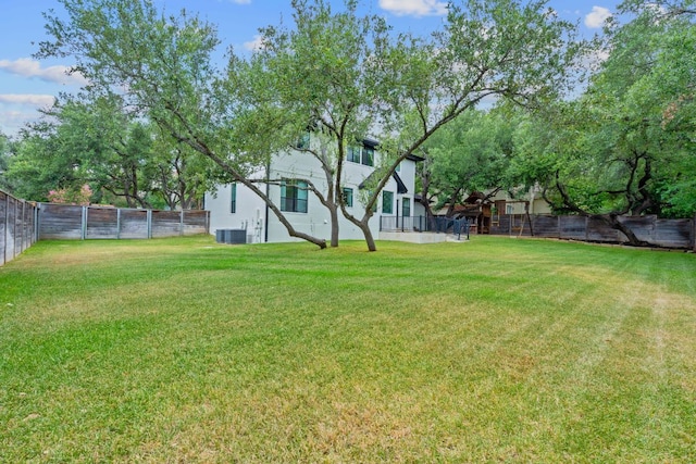 9402 Caracas Dr, Austin, TX 78733 - fenced backyard featuring a playground