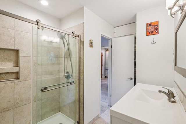 428 Gotier Trace Rd, Smithville, TX 78957 - bathroom with a shower stall and vanity