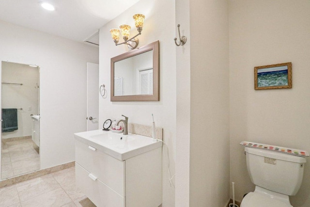 428 Gotier Trace Rd, Smithville, TX 78957 - bathroom with vanity and tile patterned floors
