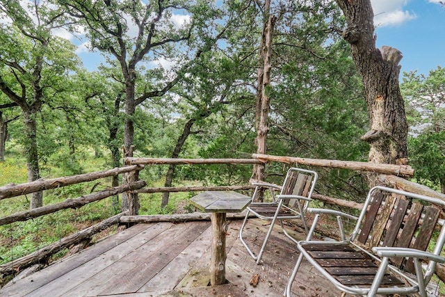428 Gotier Trace Rd, Smithville, TX 78957 - view of wooden deck