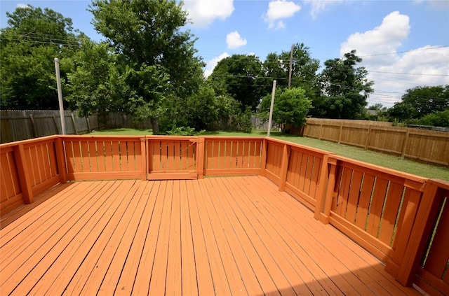 2200 Frontier Trl, Round Rock, TX 78681 - wooden deck with a fenced backyard