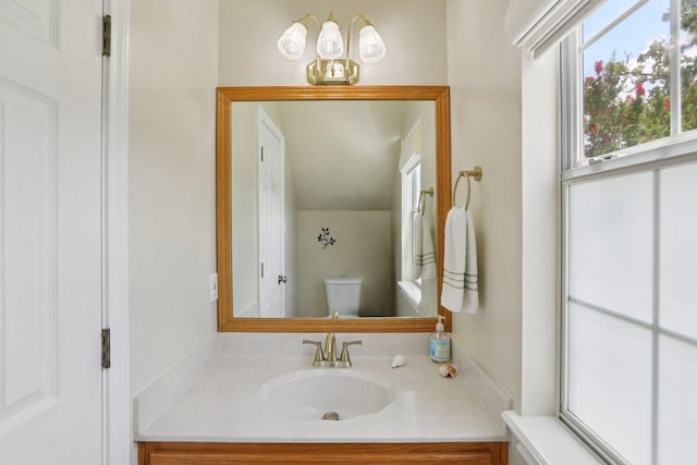 148 Oak Ridge Dr, Cedar Creek, TX 78612 - bathroom featuring toilet and vanity