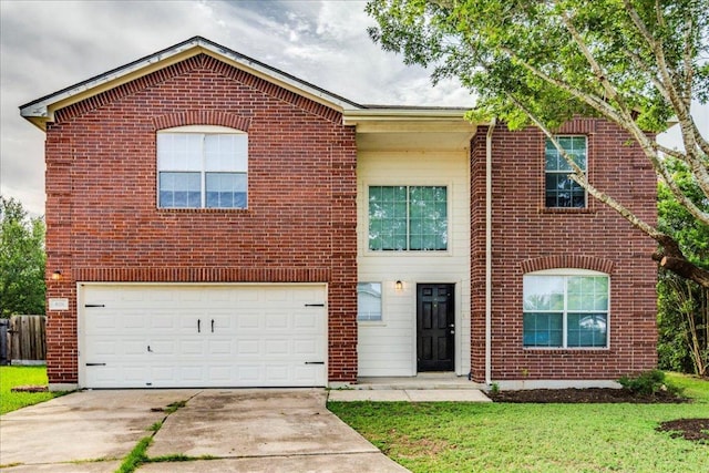 618 Lavaca Loop, Elgin, TX 78621 - view of front of home featuring concrete driveway and brick siding