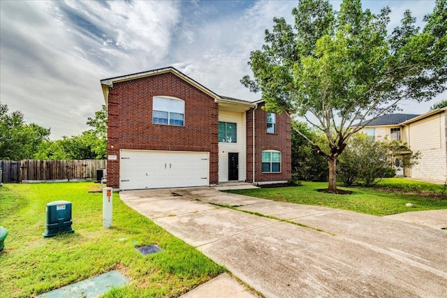 618 Lavaca Loop, Elgin, TX 78621 - traditional-style house featuring a garage, concrete driveway, and brick siding