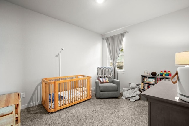 2705 Grizzly Way, Leander, TX 78641 - carpeted bedroom with a crib and baseboards