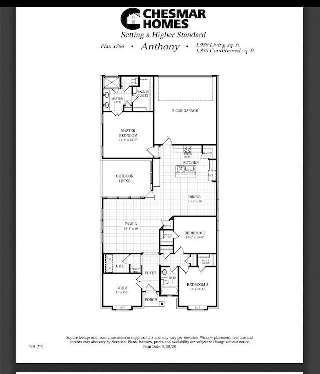 2705 Grizzly Way, Leander, TX 78641 - view of floor plan / room layout