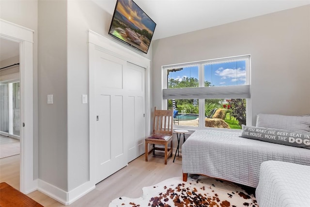 106 Samantha Ln, Kingsland, TX 78639 - bedroom featuring light wood-type flooring and a closet