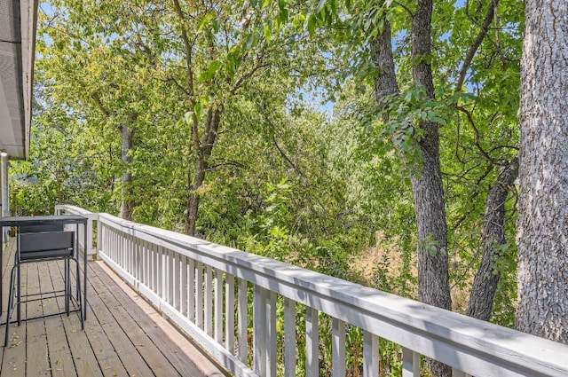 1202 Loma Dr, Austin, TX 78741 - view of wooden deck