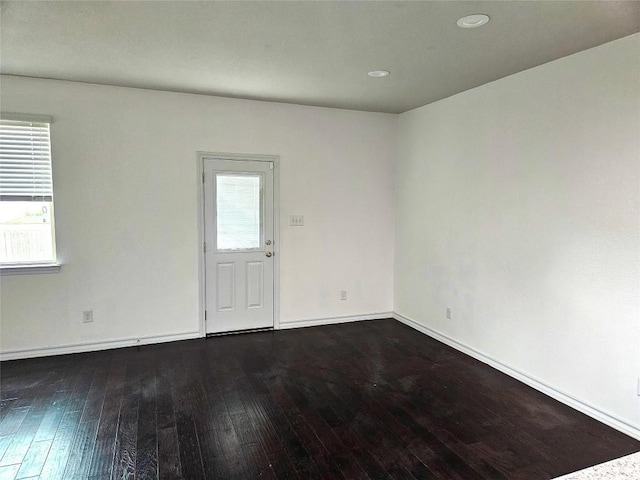7634 Leonardo Dr, Round Rock, TX 78665 - empty room with hardwood / wood-style flooring and recessed lighting