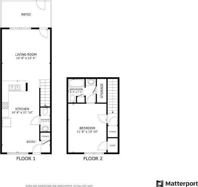 1101 Grove Blvd Unit 206, Austin, TX 78741 - view of home floor plan