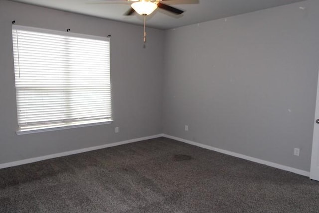 861 Stockdale Rd, Copperas Cove, TX 76522 - empty room with ceiling fan and dark carpet