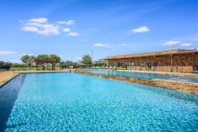 2944 Saint Federico Way, Round Rock, TX 78665 - community pool with a pergola