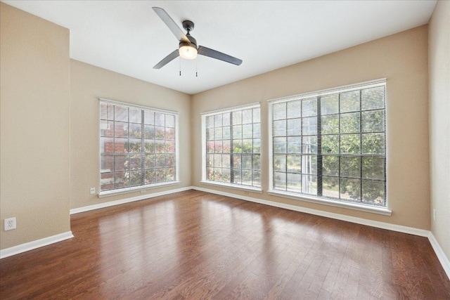 712 W 21st St Unit 202, Austin, TX 78705 - empty room with ceiling fan and wood finished floors