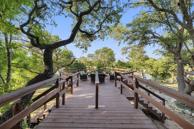 101 Rolling Hills Rd, Blanco, TX 78606 - deck with an outdoor hangout area