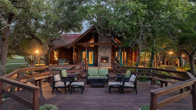 101 Rolling Hills Rd, Blanco, TX 78606 - deck with an outdoor hangout area