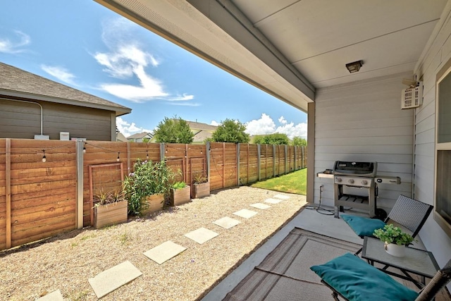 5512 Baythorne Dr, Austin, TX 78747 - fenced backyard featuring a grill and a vegetable garden